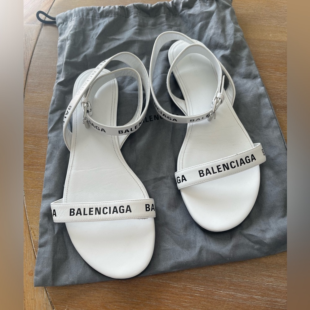 Balenciaga logo sandal
